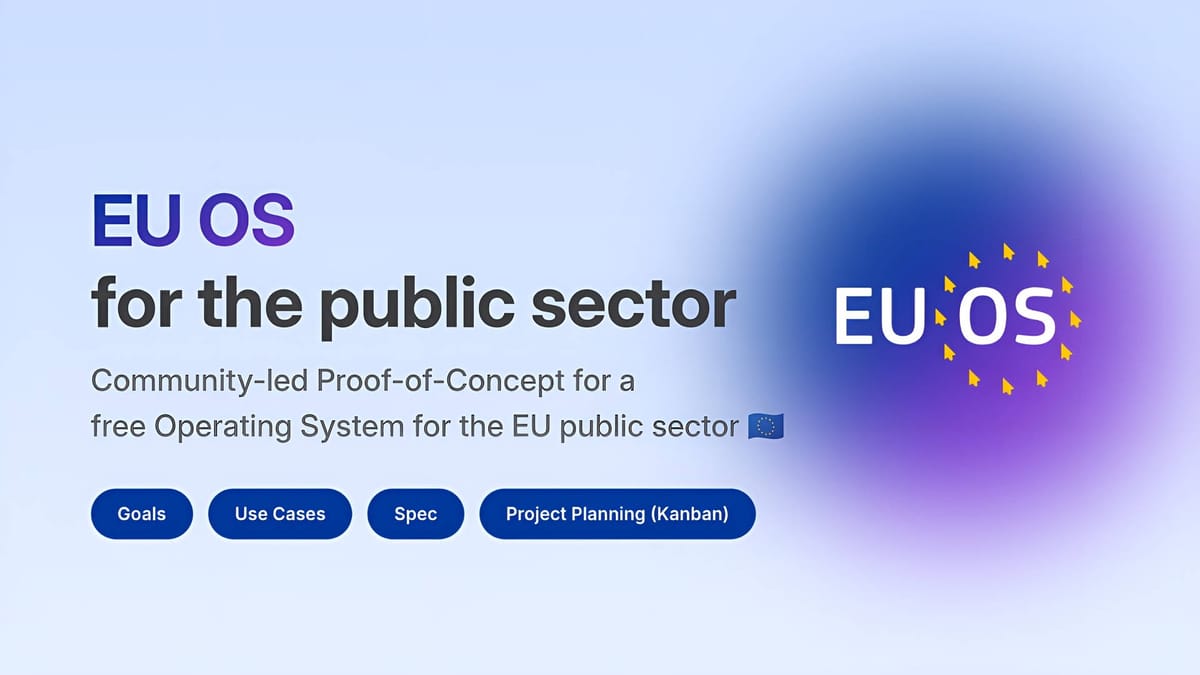 Introducing EU OS, the Linux Distribution for Europe's Public Sector